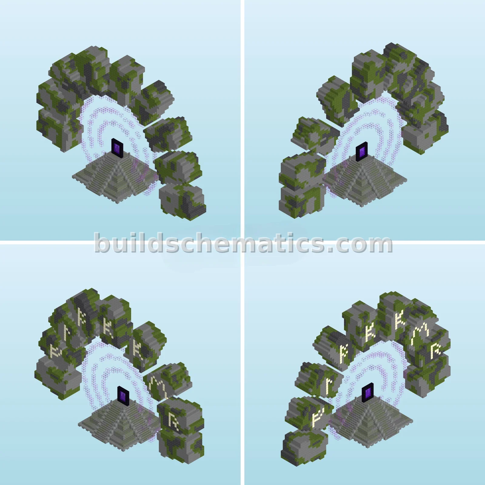 Runic Nether Portal Exterior Build
