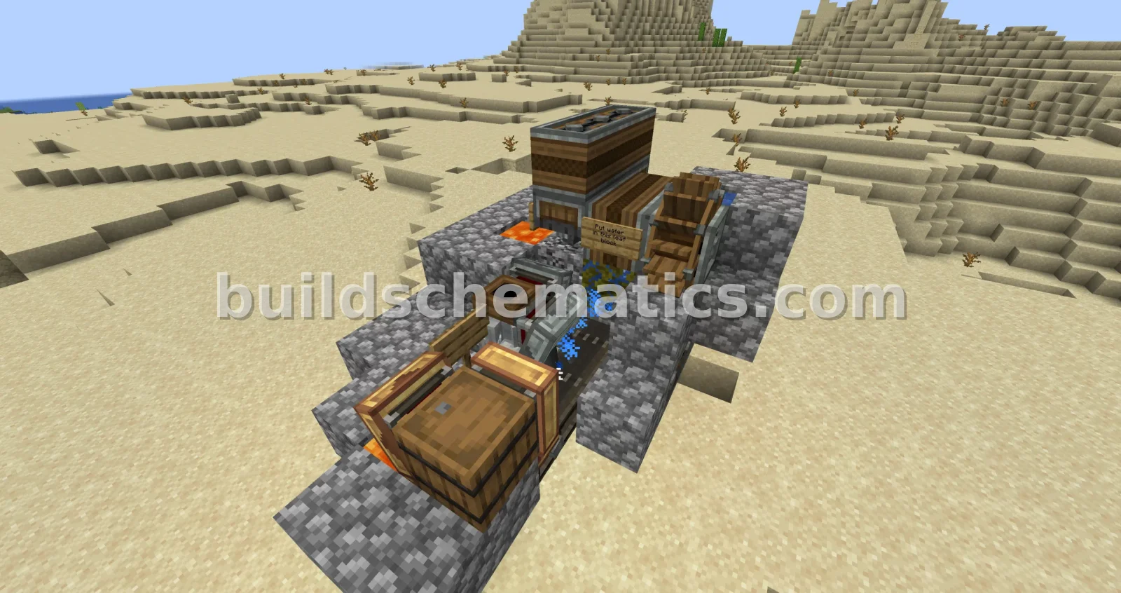 Cobblestone Iron Farm with Gearbox