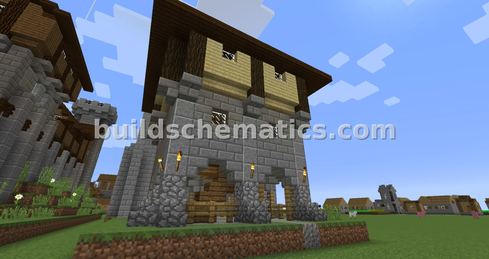 Medieval Guild Tower With Meeting Hall