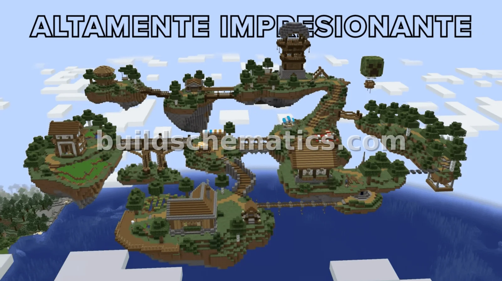 Sky Civilization Minecraft Build — view 2