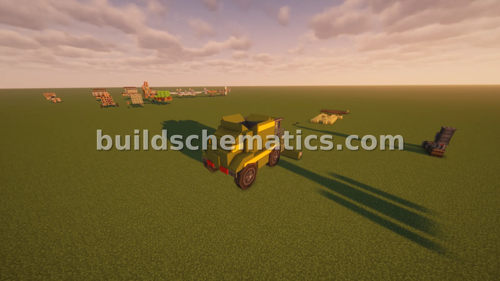 Coal Farm Combine with Moving Harvester — view 2