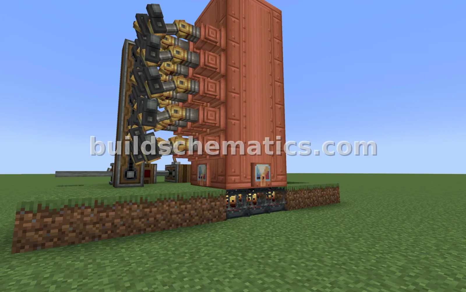 Steam Engine Power Generator - 220 Blocks — view 2