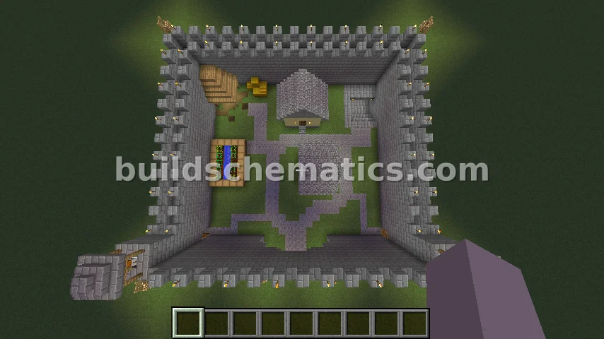 Medieval Castle With Stable and Dungeon