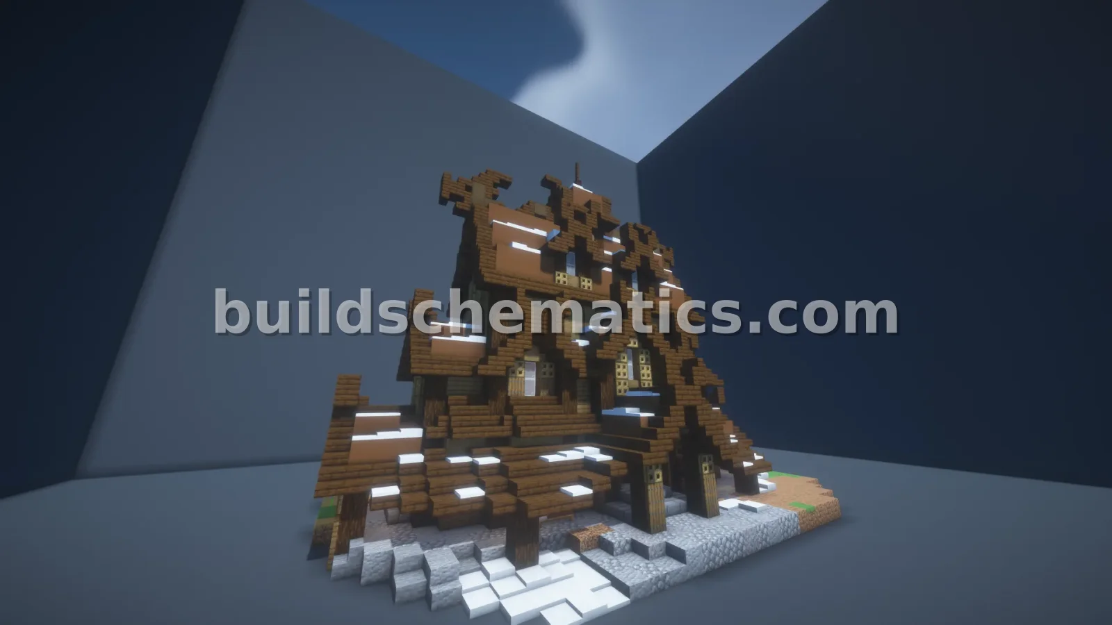 Nordic Tavern Minecraft Schematic — view 3