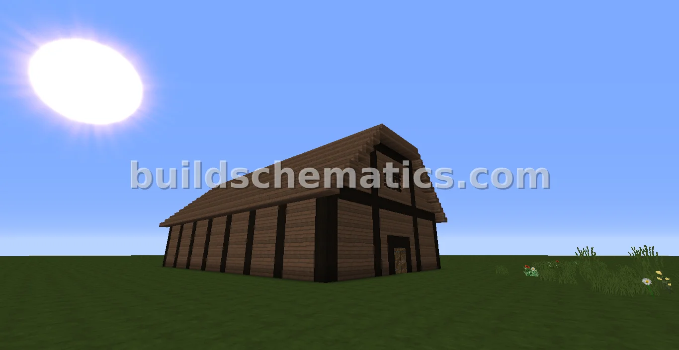 Medium Two-Story Barn With Multiple Stalls