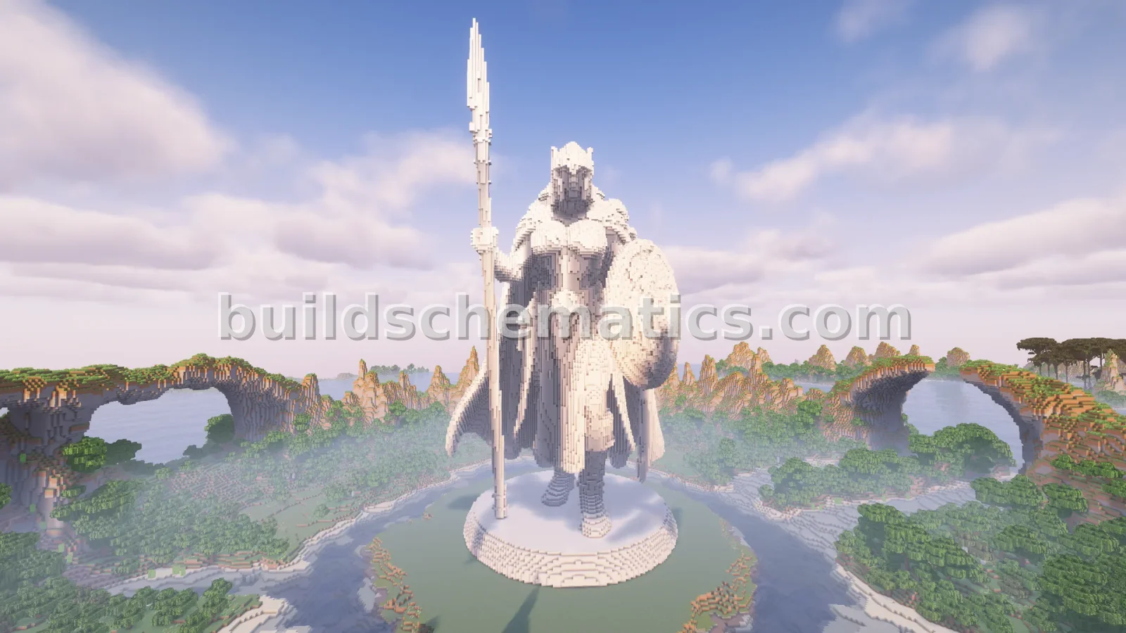 Marble Valkyrie Statue