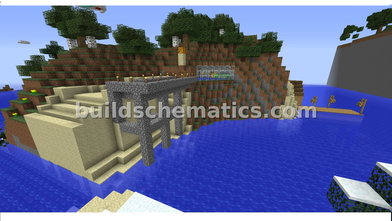 Island Home with Submarine Base