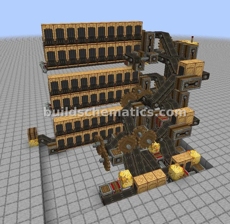 Belt-Driven Giant Oven Structure