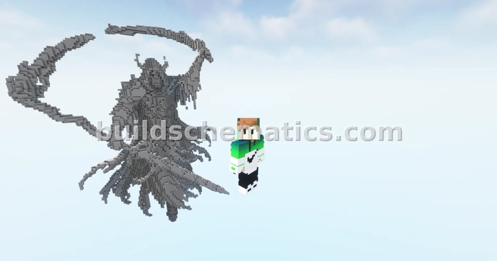 Reaper 25 Statue Minecraft Build — view 4
