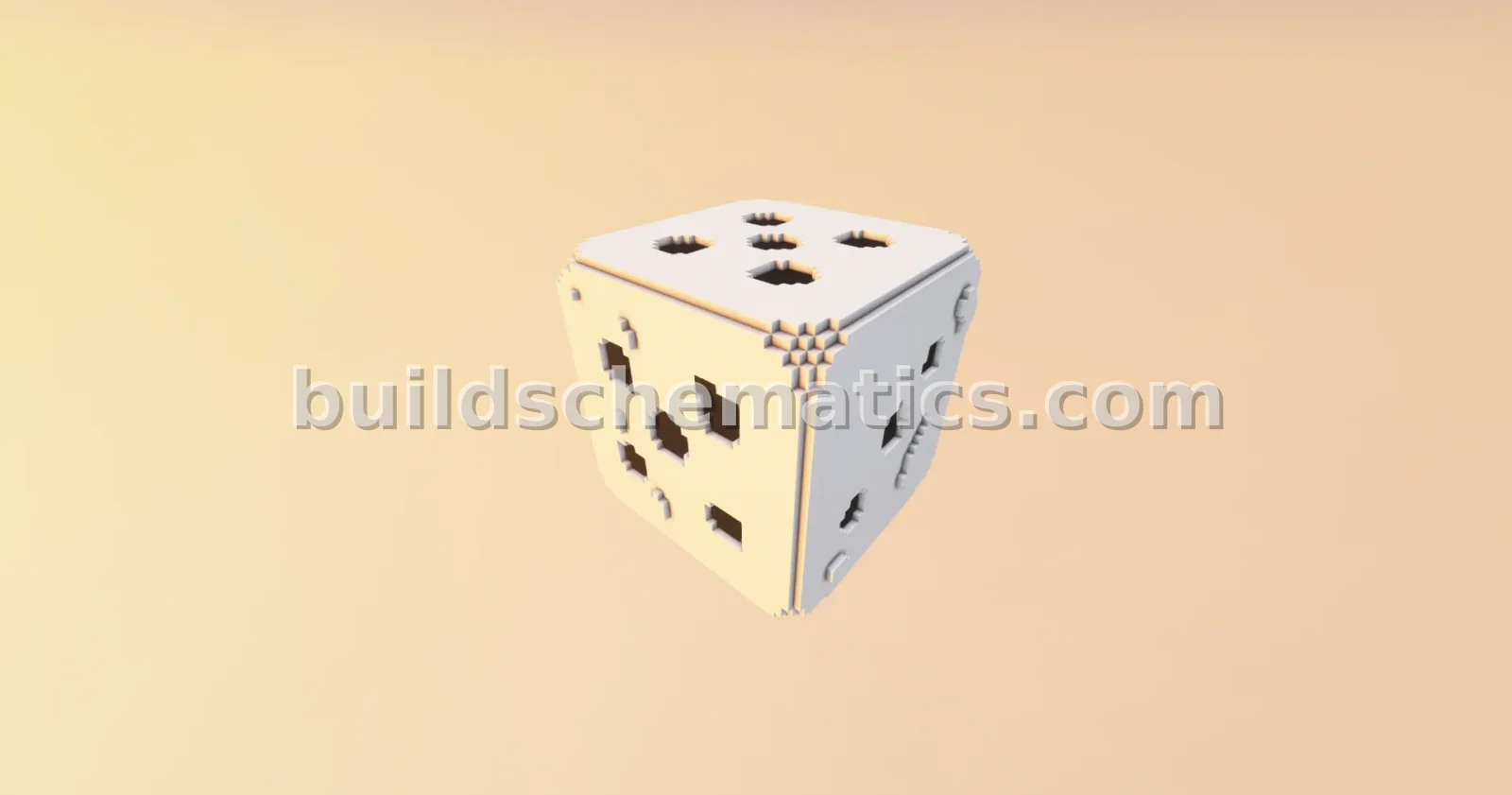 Minecraft Given 3D Statue Build — view 2