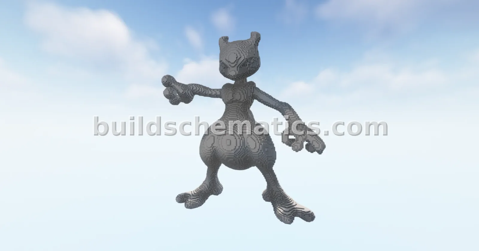 Mega Mew2 Pokémon Statue — view 2