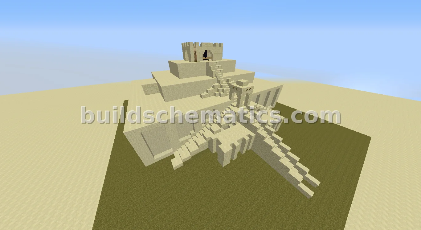 Ancient Mesopotamian Ziggurat Structure
