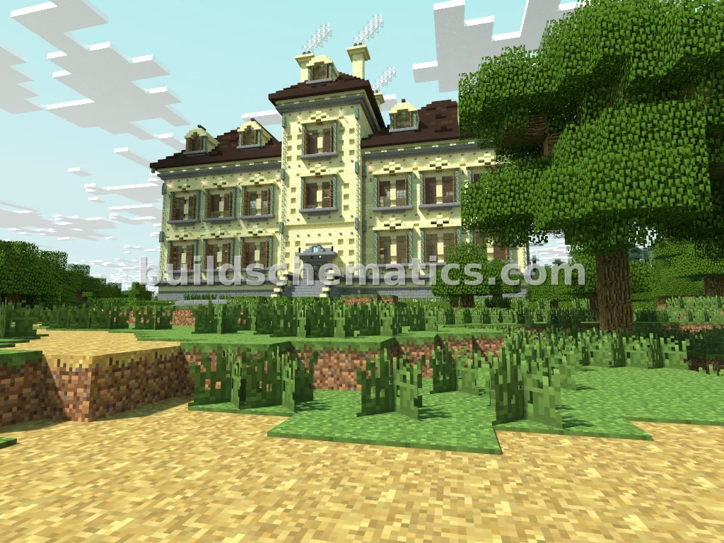Tintin Mansion Exterior Build — view 4