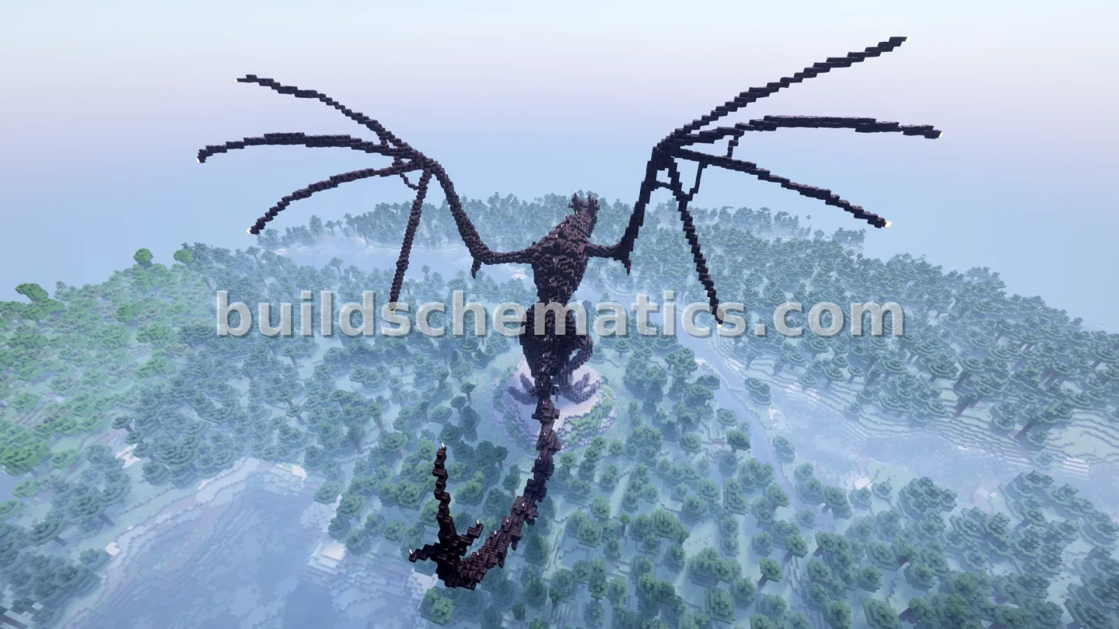 Ender Dragon Skeleton Statue for Minecraft — view 5