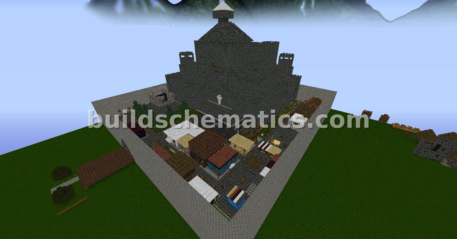 Massive Castle With City Structure