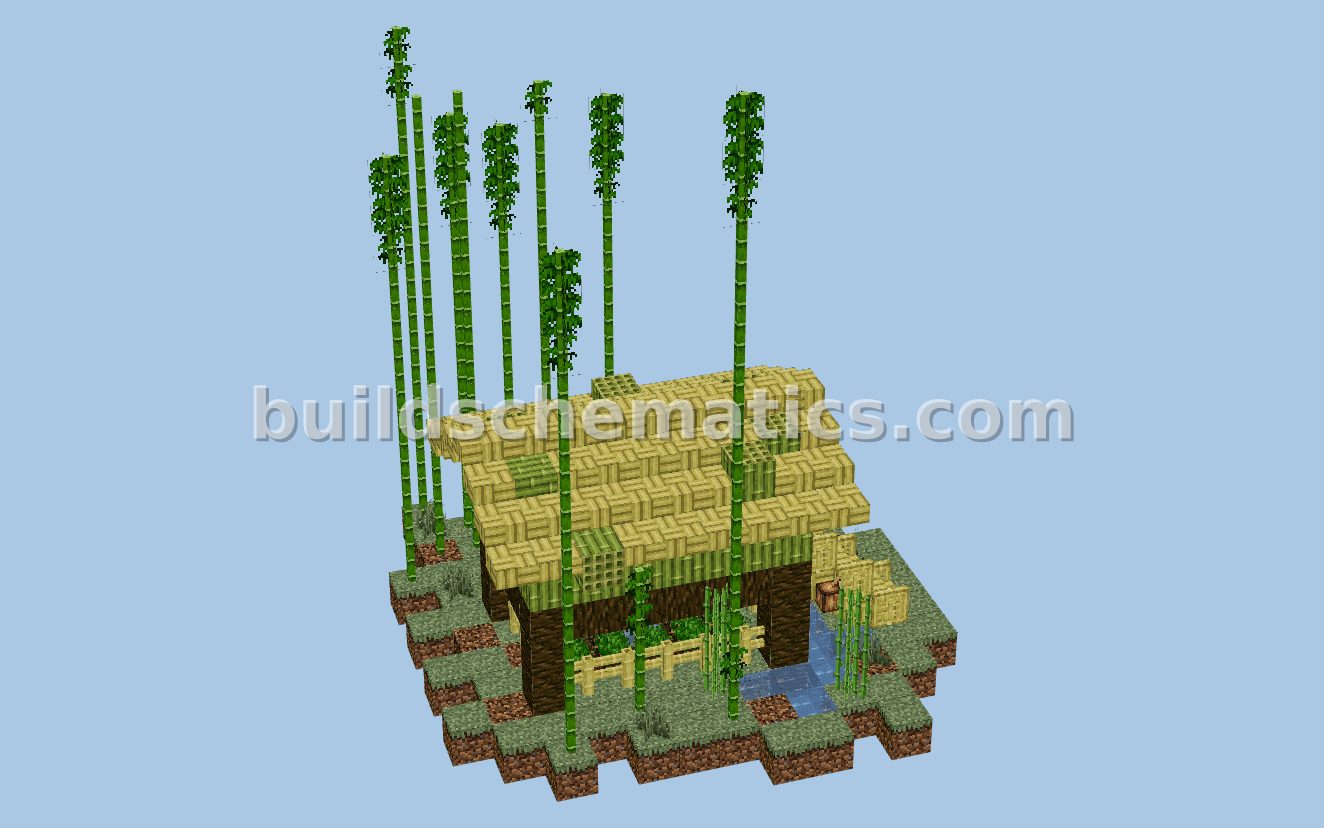 Bamboo Hut Shera Minecraft Build