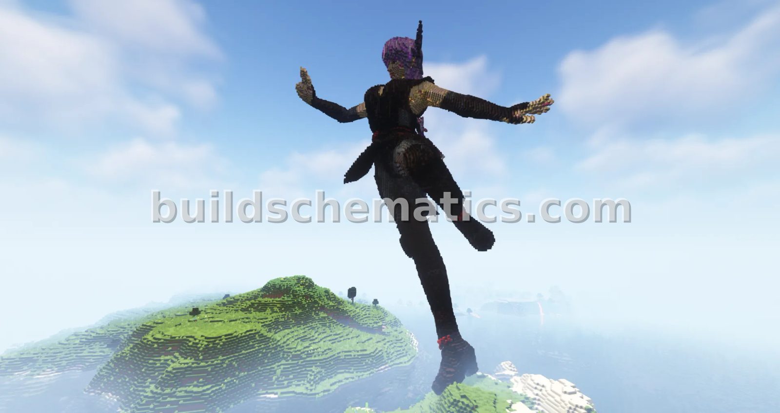 Girl Statue Minecraft Build — view 5