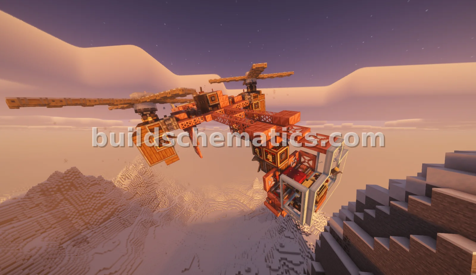Cargo Helicopter Transport Vehicle