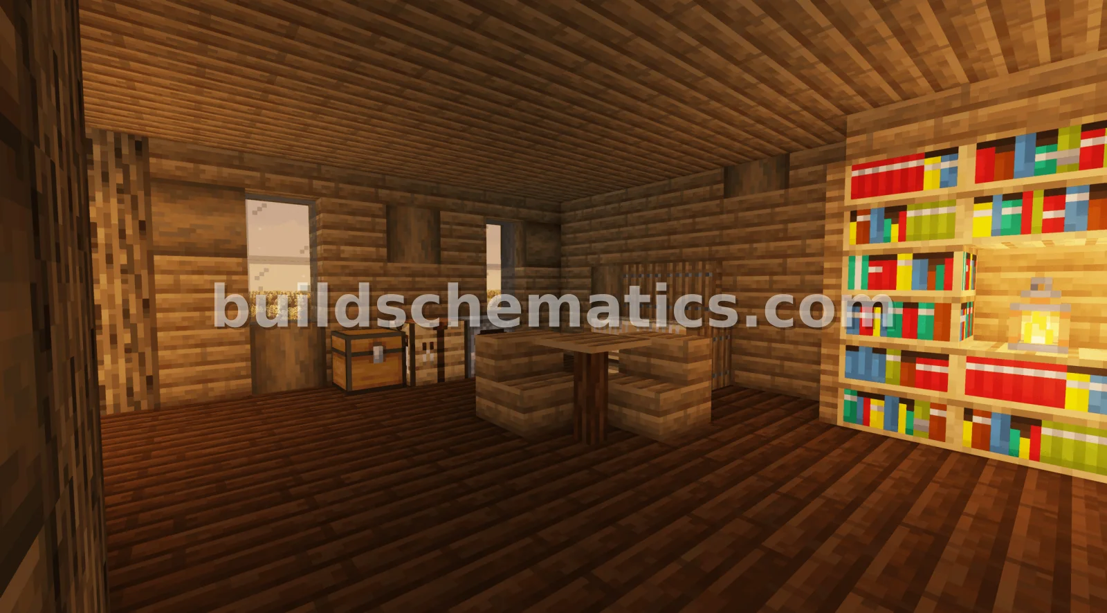 Western Style Spruce and Dark Oak House — view 3