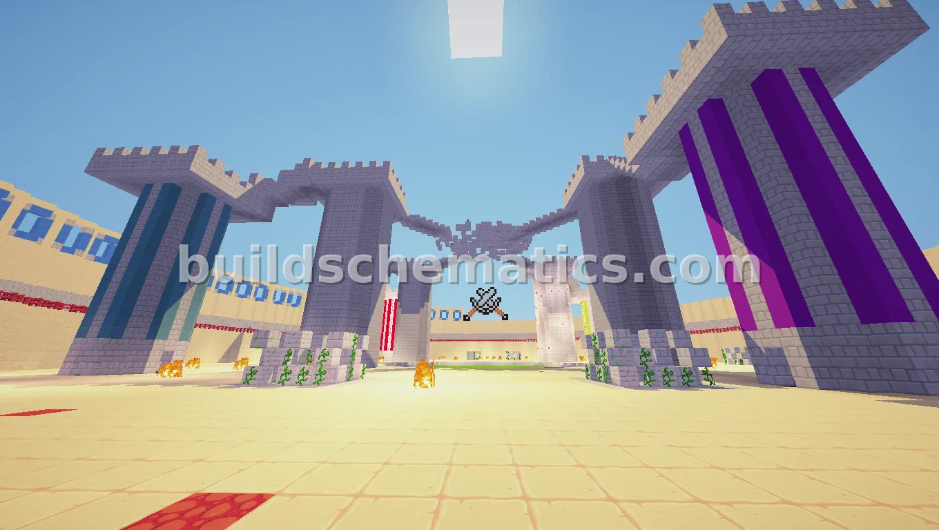 Large PvP Arena for Team Deathmatch