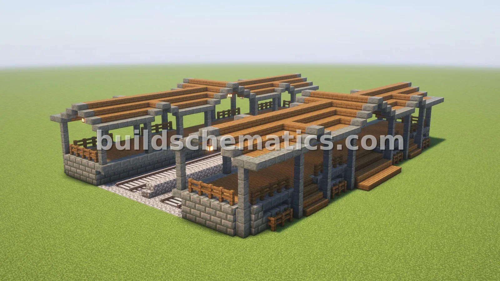 Vanilla Train Station Building — view 2