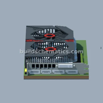 NVIDIA GeForce GTX 960 Graphics Card Pixel Art — view 2