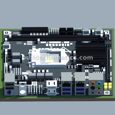 Intel Motherboard Pixel Art — view 2