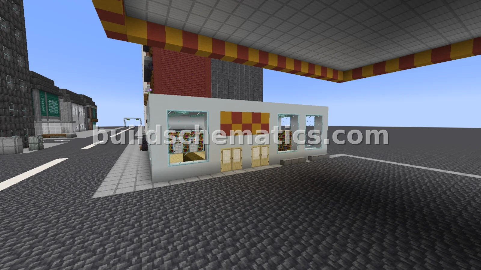 Modern Gas Station With Convenience Store — view 2