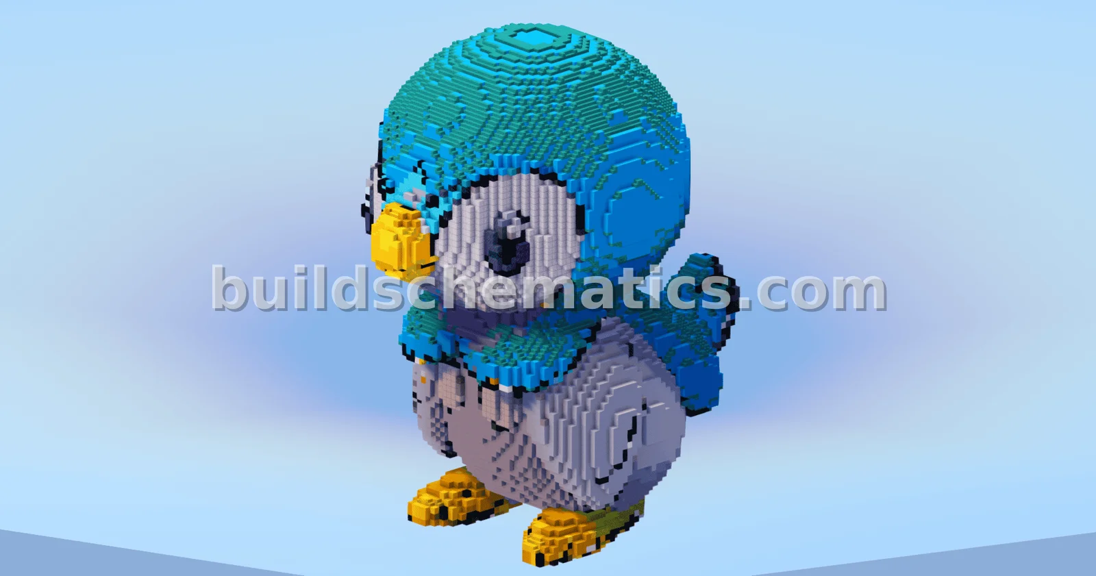 Piplup Minecraft Build
