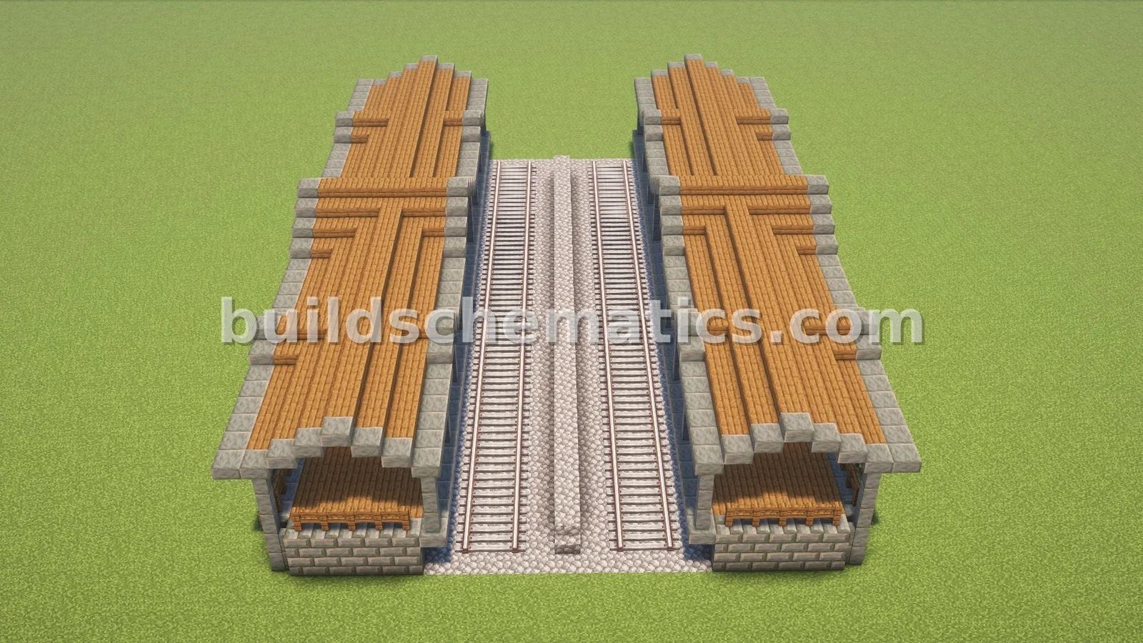 Vanilla Train Station Building — view 3