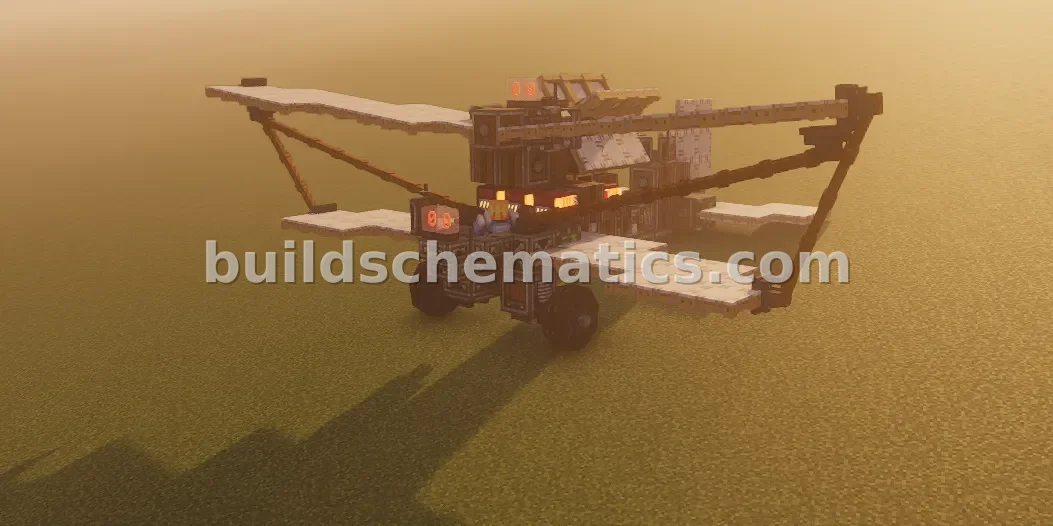 Biplane Aircraft For Survival Worlds