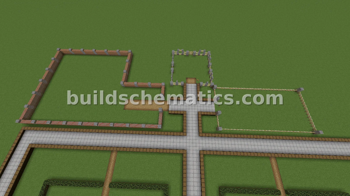Town Layout with Plots for Houses and Markets — view 3