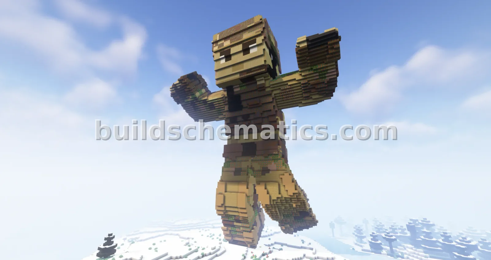 Soldier Skin Statue - Minecraft Build 120 Height