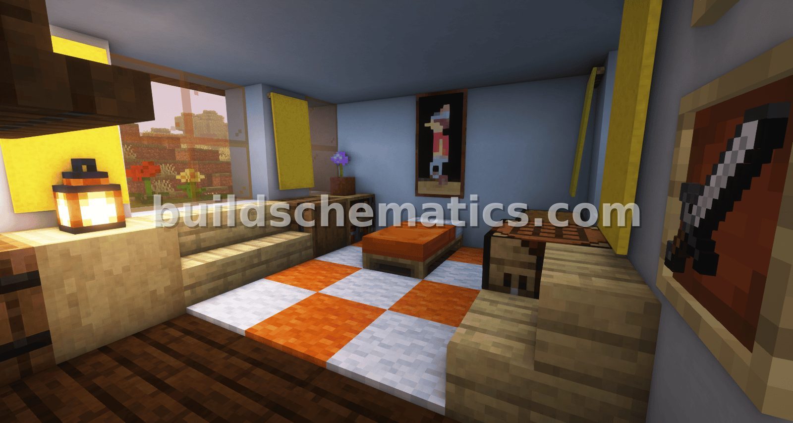 Modern Orange White House Build — view 4
