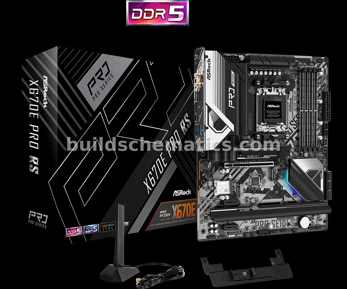 ASRock X670E Pro RS Motherboard Pixel Art — view 4