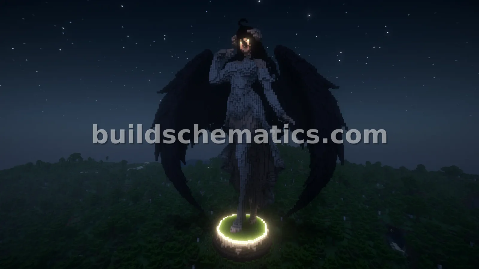 Albedo Overlord Statue - Large Minecraft Sculpture — view 2