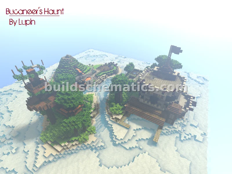 Pirate Islands with Volcano and Treehouses