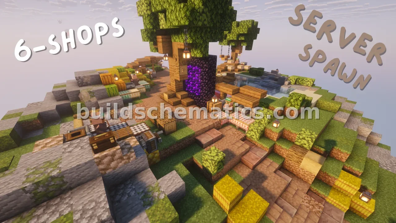 Server Spawn With Shops and Lake
