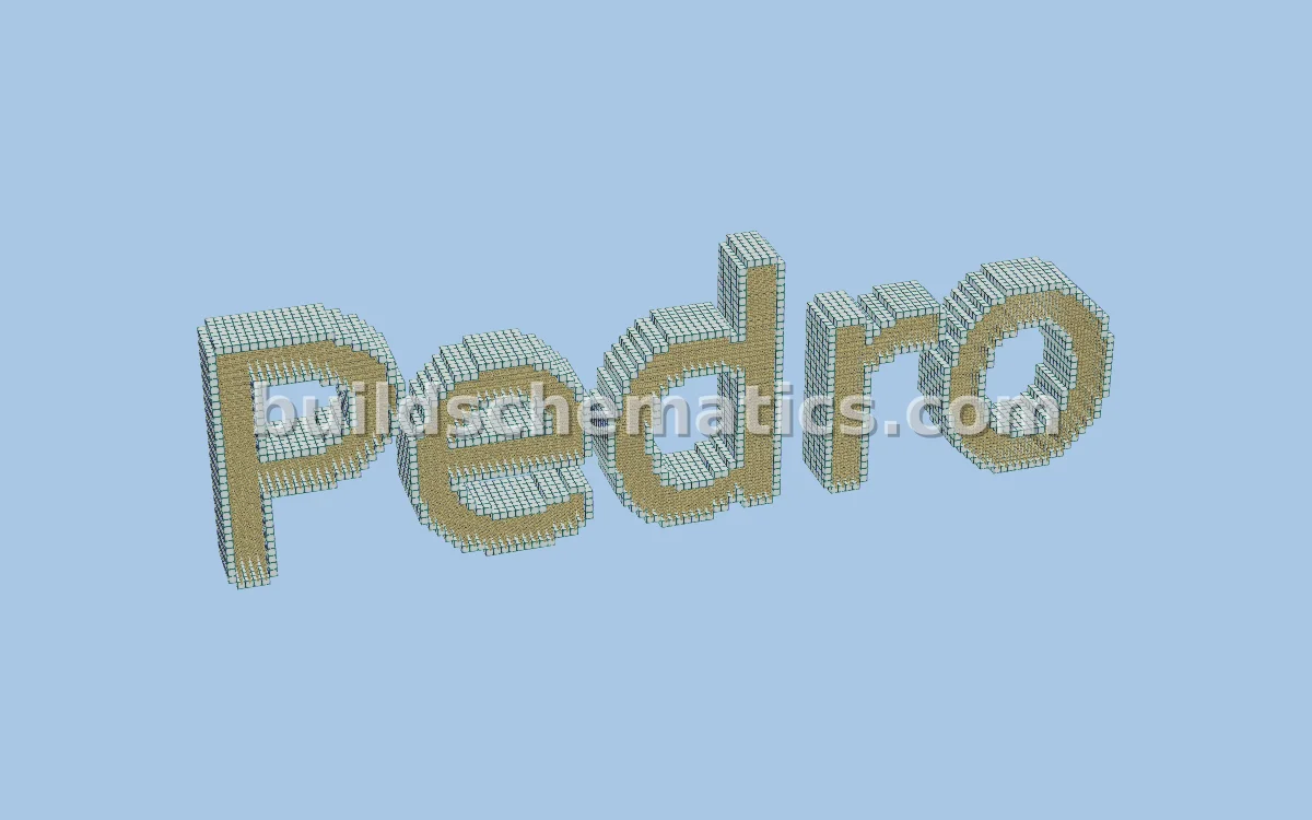 Pedro Minecraft Build