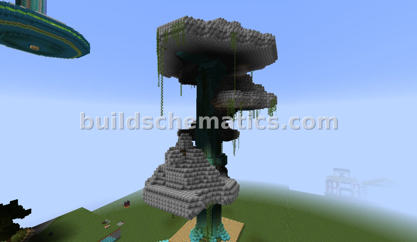 Massive Diamond and Iron Tree Structure