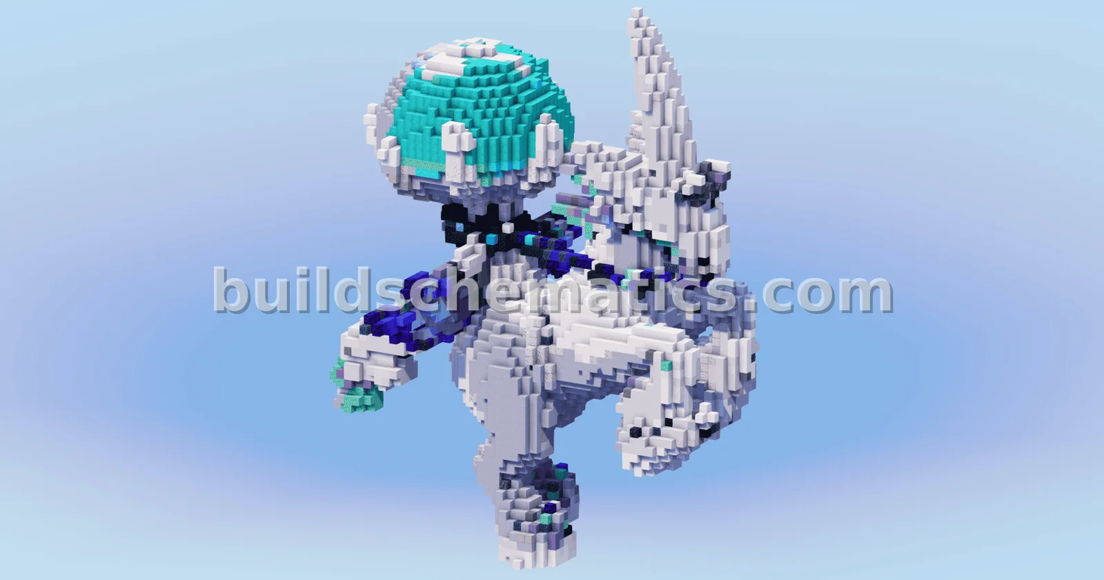 Ice Rider Calyrex Statue