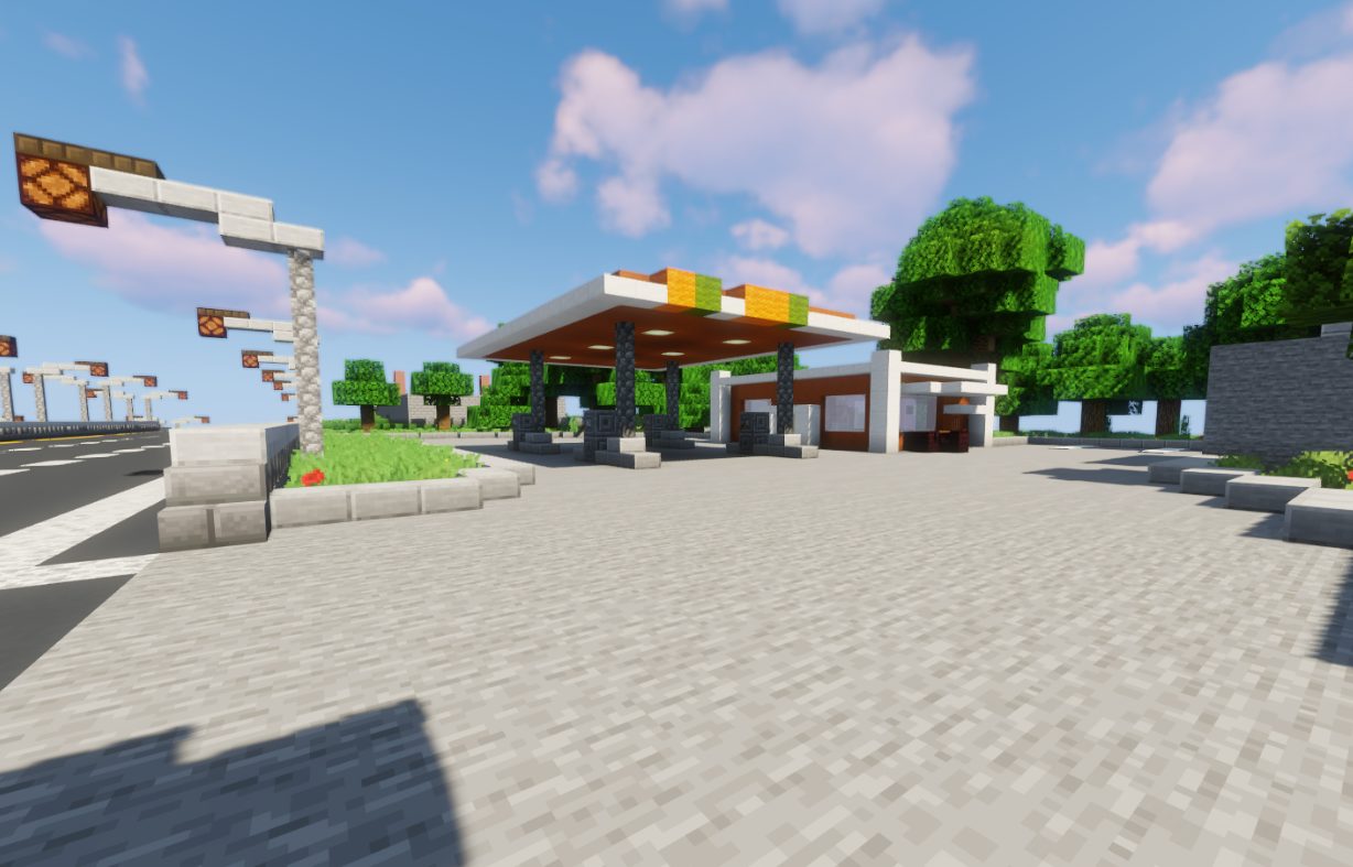 Compact Highway Gas Station