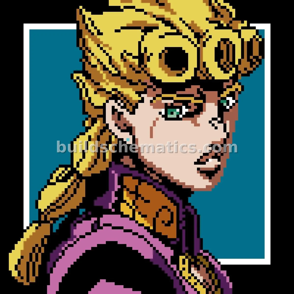 Giorno Giovanna Pixel Art — view 4
