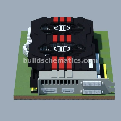 NVIDIA GeForce Graphics Card Pixel Art — view 3