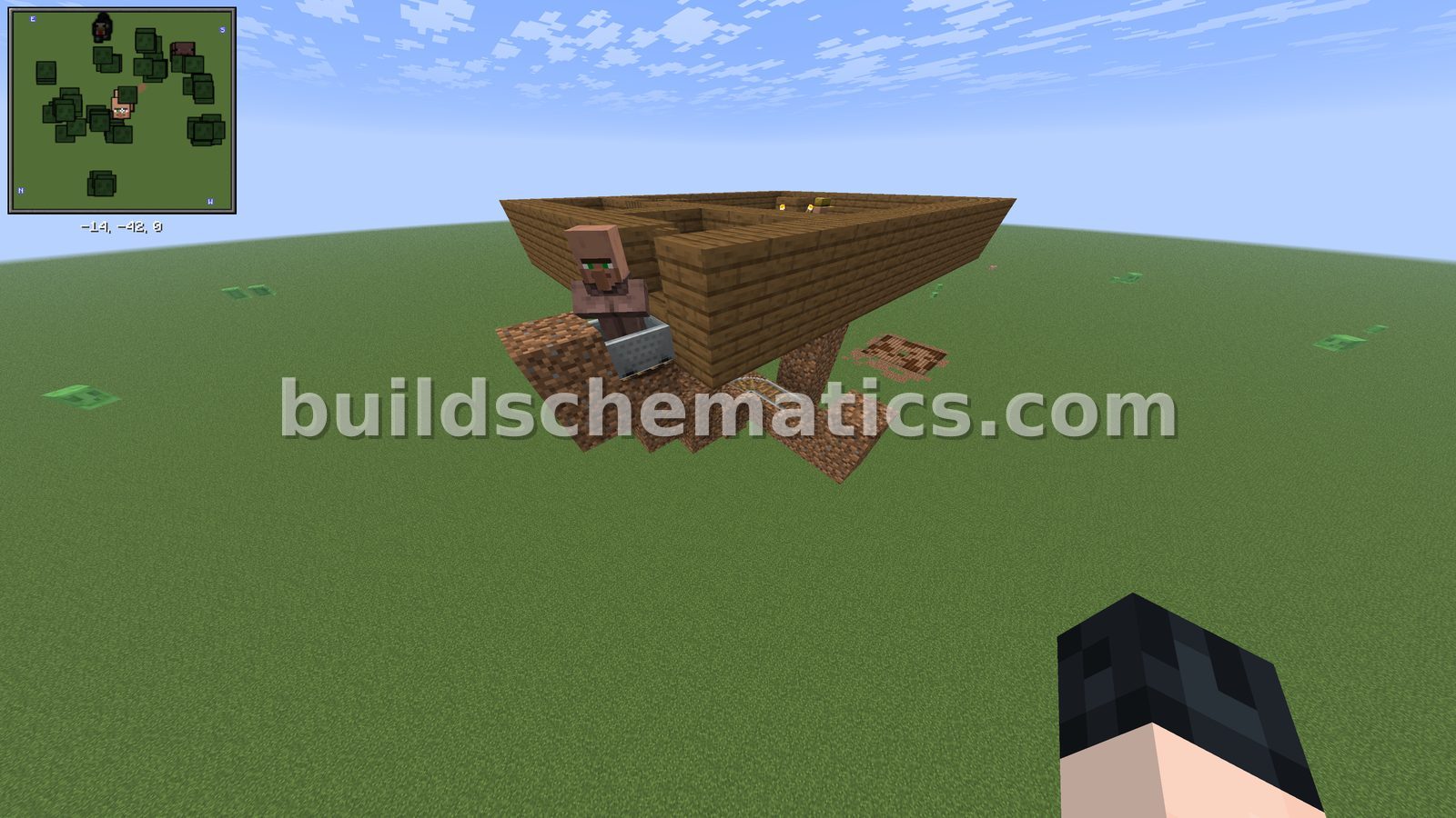 Compact Early Game Villager Breeder — view 3