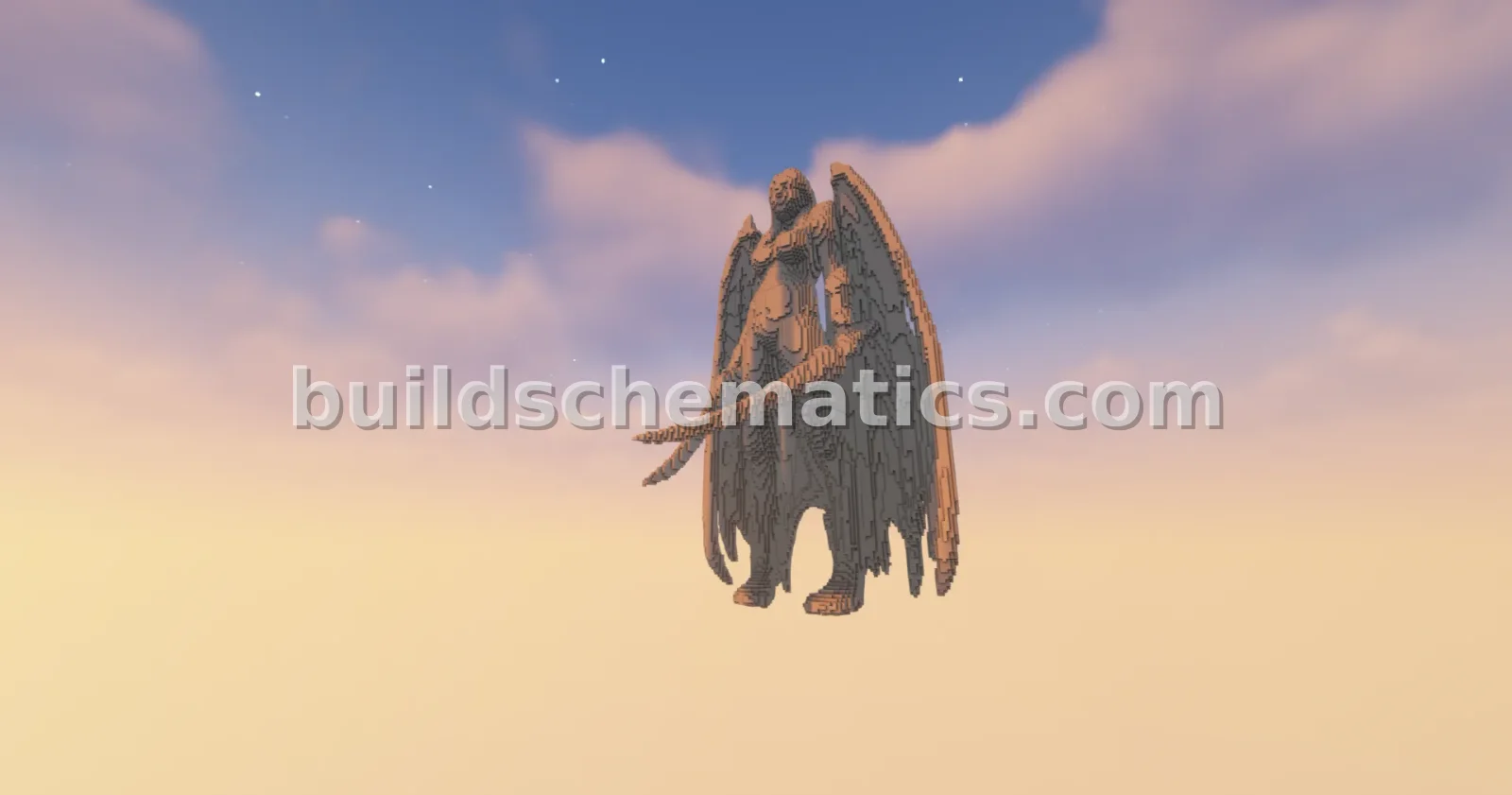 Minecraft Girl Squire Statue Sculpture — view 4