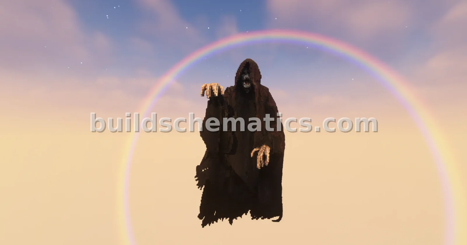 Cloaked Reaper Statue Minecraft Build