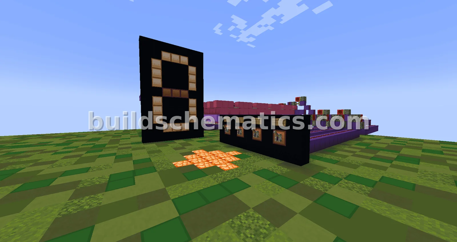 Minecraft Redstone 7 Segment Display