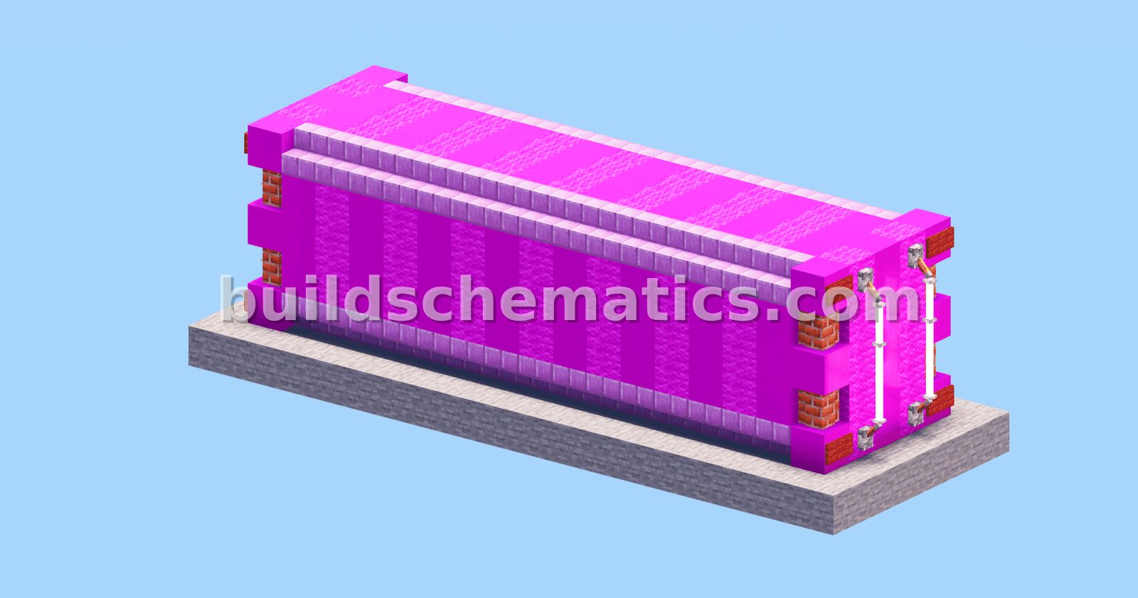 Magenta Storage Container