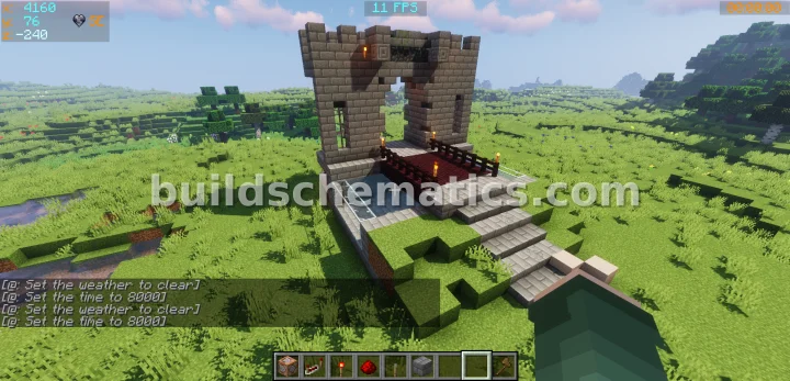 Smooth Redstone Drawbridge